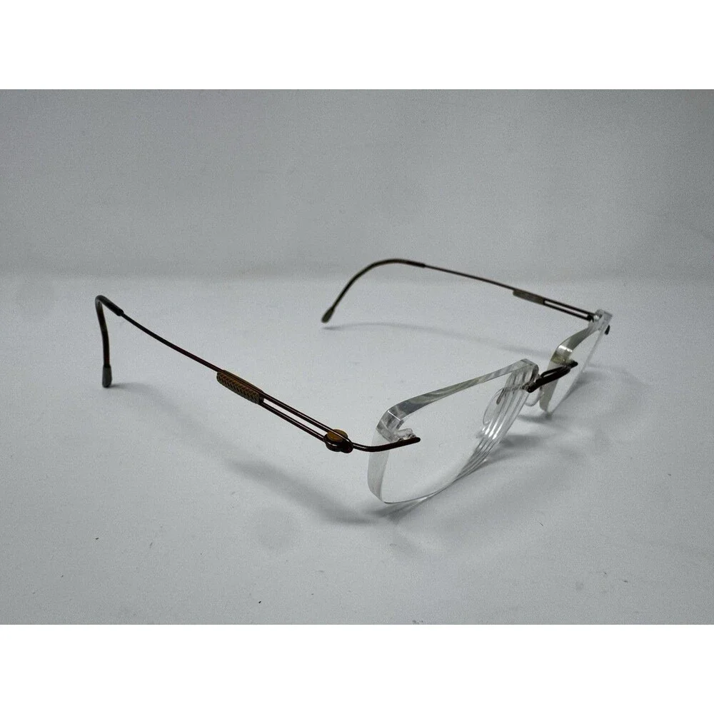 Silhouette Titan 7581 6087 Brown Rimless Eyeglass Frames 19-140 Austria